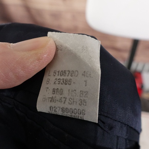 VINTAGE LAUREN RALPH LAUREN WOOLMARK PINSTRIPE SPORT COAT BLAZER SUIT JACKET 40L - Picture 10 of 10